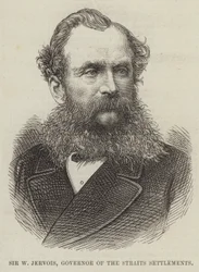 Sir W Jervois, Gouverneur der Straits Settlements